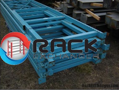 Uprights For Sale: Sections 20 ft x 44 in Pallet Rack w. 96 in Beams and Wire Decks In null - image 1