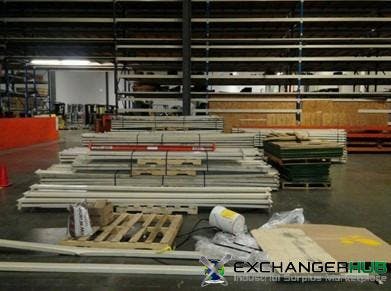 Pallet Racks For Sale: 28' Structural Rack, 60" deep x 28' high, C3" columnts, 400 C5" x 147" Beams In New Jersey - image 2