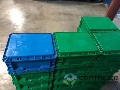 Stacking Totes For Sale: New 15x12x7.5 Blue/Green Stacking Totes KY In Kentucky - image 2