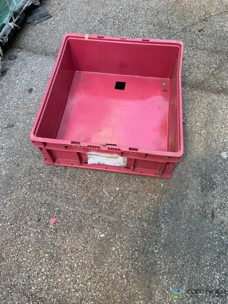 Stacking Totes For Sale: Used RED 24x22x9 stacking Totes OH In Ohio - image 1