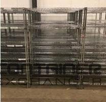 Shelving Systems For Sale: Used Uline Chrome Shelving 18" x 48" x 86" In New Jersey - image 1