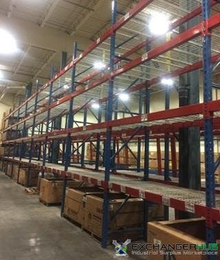 Pallet Racks For Sale: Used KEYSTONE 36" Deep x 196" High with 96" Beams & Decking In Pennsylvania - image 1
