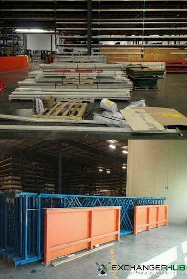 Pallet Racks For Sale: Used Structural Rack, 60" deep x 28' high, c3" columns + C5" Beams x 147" Long In New Jersey - image 1