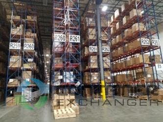 Pallet Racks For Sale: Used 36\" Deep x 32\' Tall C3 Structural Uprights, Seismic footplate, 108\" C4 Beams and Pallet Supports In South Carolina - image 2