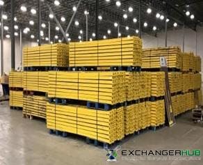 Beams For Sale: Used Beams, 144" x 5.5" Standard Step Beams, Teardrop, YELLOW color In New Jersey - image 1