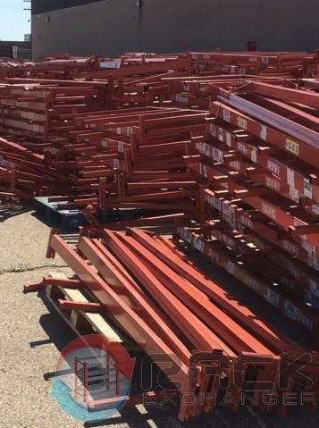 Pallet Racks For Sale: Used 44" x 32' high Pallet Rack System with 96" Beams - Pricing is in CAD In Ontario - image 2
