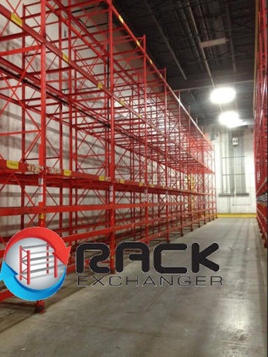 Pallet Racks For Sale: Used Frazier Structural Pallet Rack, 44" Deep, WILL SEPARATE In Rhode Island - image 1